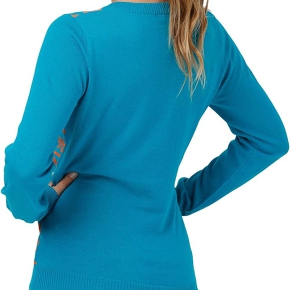 NEW- FOCO Miami Dolphins V-Neck Sweater - Picture 3 of 3